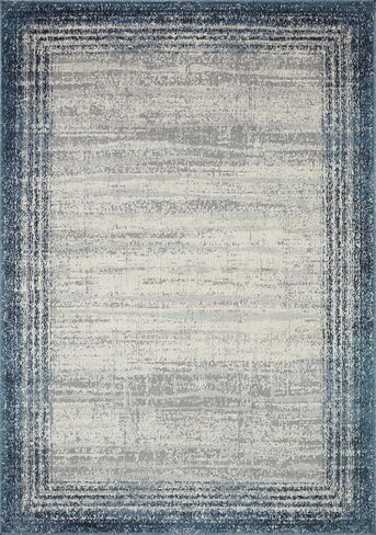 مجموعة Loloi II Austen AUS-02 Pebble/Blue 6'-7 "x 9'-2" سجادة المنطقة in Saudi Arabia