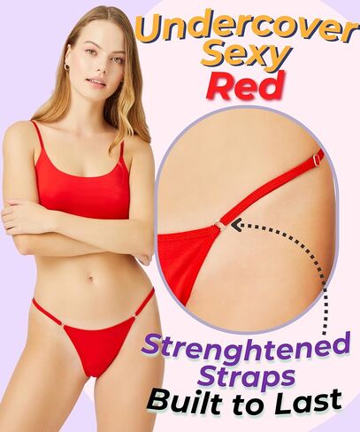 6 Piece Adjustable Cotton Thongs Sexy Underwear Pack Ladies Panties 100% Cotton Pack of Thongs G String in Saudi Arabia
