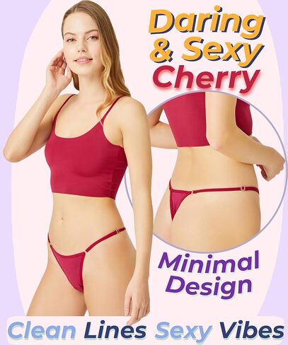 6 Piece Adjustable Cotton Thongs Sexy Underwear Pack Ladies Panties 100% Cotton Pack of Thongs G String in Saudi Arabia