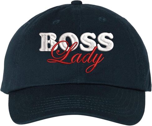 Boss Lady Embroidered Soft Cotton Dad Hat Adjustable Cap for Women in Saudi Arabia