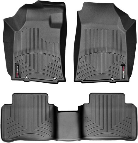 WeatherTech Custom Fit FloorLiners for Nissan Maxima - 1st & 2nd Row (448321-441712), Black in Saudi Arabia