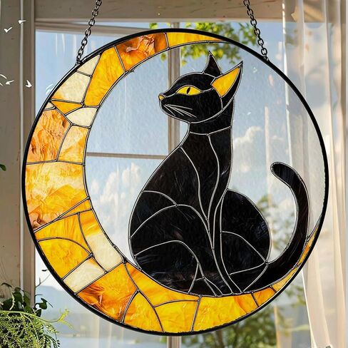 Dragonfly Suncatcher Stained Glass Windows Hanging Home Decor Dragonfly Birthday Gifts for Mom Women Grandma, Mothers Day Memorial Gift, Outdoor & Indoor Garden Decorations in Kuwait