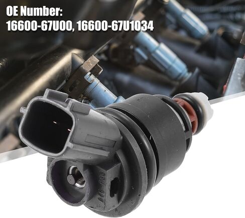 X AUTOHAUX 4 Pcs 16600-67U00 16600-67U10 Fuel Injector for Nissan 240SX Silvia 1991-1998 KA24DE SR20DET for Nissan 300ZX 3.0L 1996 for Infiniti Q45 4.5L 1993-1996 in Saudi Arabia