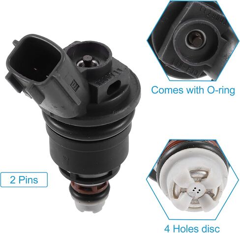 X AUTOHAUX 4 Pcs 16600-67U00 16600-67U10 Fuel Injector for Nissan 240SX Silvia 1991-1998 KA24DE SR20DET for Nissan 300ZX 3.0L 1996 for Infiniti Q45 4.5L 1993-1996 in Saudi Arabia