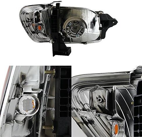 Akkon - للدخان 01-04 Toyota Tacoma Pickup Truck Lafts 4pcs مصابيح أمامية + مصابيح إشارة ركنية 2 قطعة in Saudi Arabia
