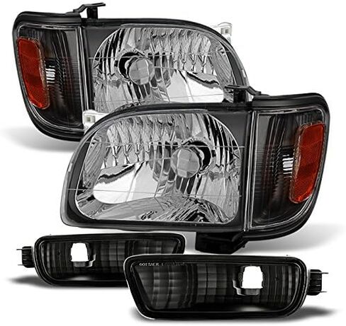 AKKON - For Smoke 01-04 Toyota Tacoma Pickup Truck Headlights 4PCS Front Lamps + Corner Signal Lights 2 Pieces Set in Saudi Arabia