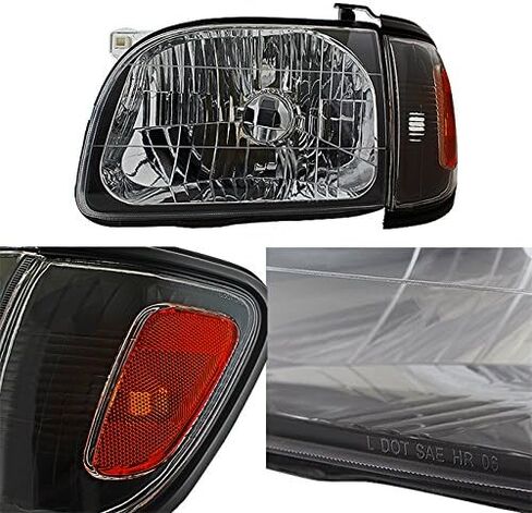 AKKON - For Smoke 01-04 Toyota Tacoma Pickup Truck Headlights 4PCS Front Lamps + Corner Signal Lights 2 Pieces Set in Saudi Arabia