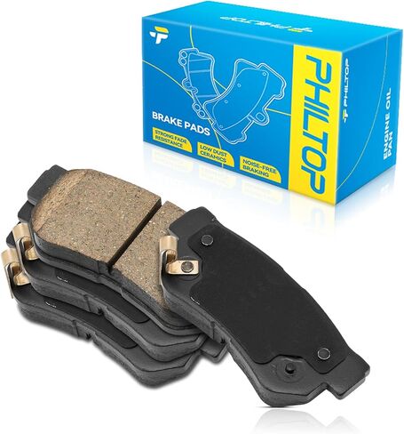 منصات الفرامل الخلفية السيراميك Philtop لـ Hyundai Santa Fe 2001-2006 ، 4 PCS استبدل # D813 in Saudi Arabia