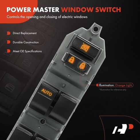 A-Premium Master Power Window Switch Compatible with Toyota Camry 2007-2017, Highlander 2008-2013, Prius C 2012-2019, 15-Pin with Auto Down, Replace# 8482006060, 8482006061 in Saudi Arabia