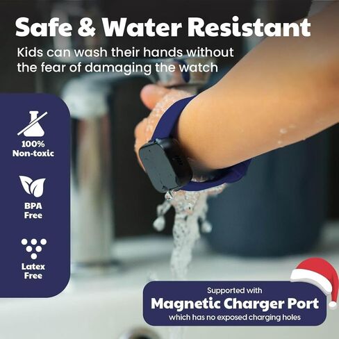 Potty Training Watch for Kids V4 - جهاز تذكير بالمرحاض مقاوم للماء للبنين والبنات لتدريب طفلك مع تذكير المرح/الموسيقية والاهتزاز مع الكتاب الإلكتروني التدريبي القعادة (Crimson) in Kuwait