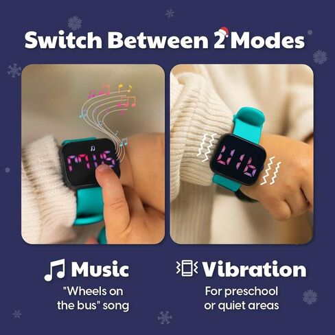 Potty Training Watch for Kids V4 - جهاز تذكير بالمرحاض مقاوم للماء للبنين والبنات لتدريب طفلك مع تذكير المرح/الموسيقية والاهتزاز مع الكتاب الإلكتروني التدريبي القعادة (Crimson) in Kuwait