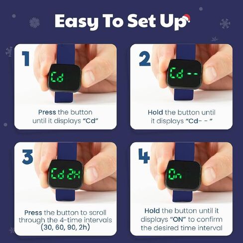 Potty Training Watch for Kids V4 - جهاز تذكير بالمرحاض مقاوم للماء للبنين والبنات لتدريب طفلك مع تذكير المرح/الموسيقية والاهتزاز مع الكتاب الإلكتروني التدريبي القعادة (Crimson) in Kuwait