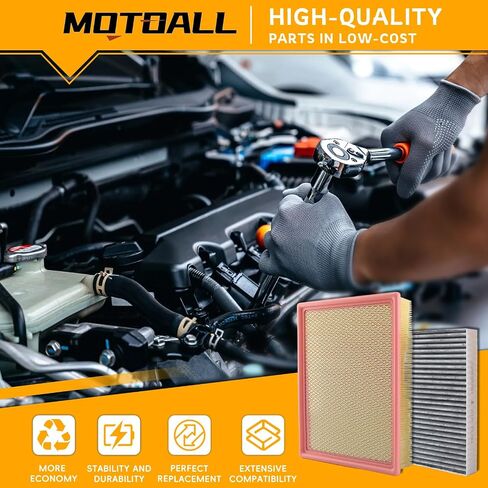 MOTOALL Engine Air Filter & Cabin Air Filter Combo Set Replaces# 15908916 Fit for Chevrolet Silverado 1500 2500 HD 3500 HD Suburban, for GMC Yukon XL, Replacement in Saudi Arabia