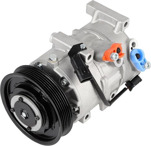 cciyu AC Compressor for Car 2016-2017 for Hyundai Tucson 1.6L,Air Conditioning Compressor with Clutch 6 Grooves 168357 in Saudi Arabia