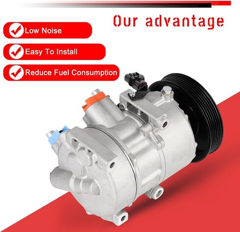 cciyu AC Compressor for Car 2016-2017 for Hyundai Tucson 1.6L,Air Conditioning Compressor with Clutch 6 Grooves 168357 in Saudi Arabia