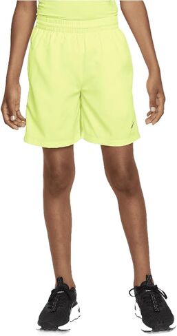 Nike Multi Big Kids '(Boys') Dri-Fit Shorts (Volt/Black ، DX5382-702) حجم كبير in Kuwait