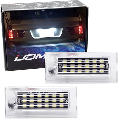 Ijdmtoy Can Bus Bus خالية من مصابيح LED LED كاملة متوافقة مع BMW 2001-2006 E53 X5 ، 2004-2009 E83 x3 ، مدعوم من 18-SMD Xenon LED الثنائيات in Saudi Arabia