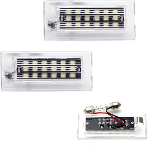 Ijdmtoy Can Bus Bus خالية من مصابيح LED LED كاملة متوافقة مع BMW 2001-2006 E53 X5 ، 2004-2009 E83 x3 ، مدعوم من 18-SMD Xenon LED الثنائيات in Saudi Arabia