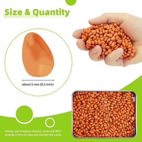 1200 PCS Ferrite Putty Stones, Fidget Toys Rocks for Office Stress Anxiety Relief, Executive Desk Toys for Men Women Adults Gifts, 5 mm, Black in Saudi Arabia