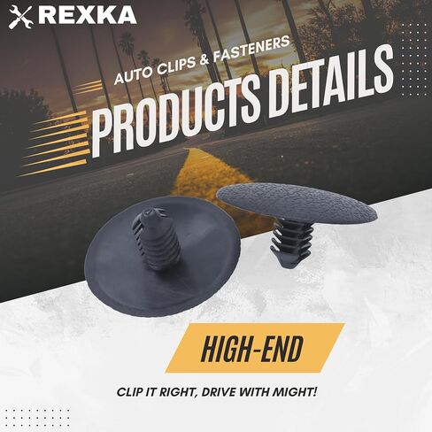 Rexka 30pcs 7mm Hole Fender Liner Splash Shield Hood Consulation Clips W708633-S300 for Ford F150 Bronco Escape Fusio Flex MKC MKT W708633S300 in Saudi Arabia