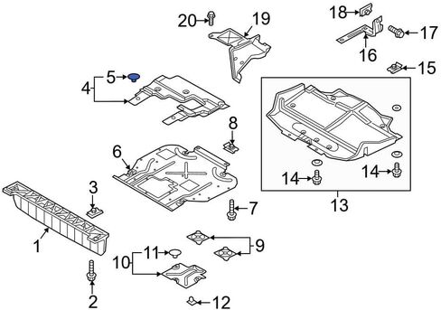 Rexka 30pcs 7mm Hole Fender Liner Splash Shield Hood Consulation Clips W708633-S300 for Ford F150 Bronco Escape Fusio Flex MKC MKT W708633S300 in Saudi Arabia