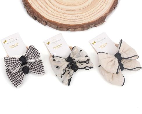 30pcs 1.2 Inches Baby Hair Ties with Bows Elastics Ponytail Holders Baby Bows Tiny Rubber Ribbon Hair Bands For Baby Girls Infants Hair Accessories in Saudi Arabia