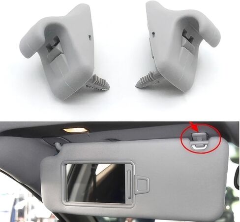 2PCS Sun Visor Holder Support Clips Retainer Hook Clips Fits for Hyundai Elantra 2017 Creta 2015-2017 Sonata 2015-2018 Reply# 85235-C9000 85235C9000 in Saudi Arabia