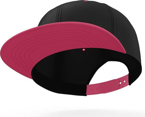 Daxton Classic Blank Snapback Flat Bill Visor Hat Cap One Size Adjustable Back in Saudi Arabia
