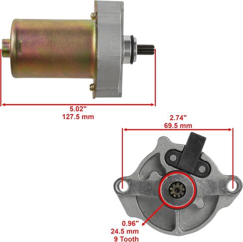 Caltric Starter Compatible with Yamaha Raptor 90 Yfm90R 2009 2010 2011 2012 2013 in Saudi Arabia