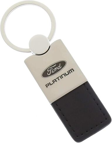 AU-TOMOTIVE GOLD Duo Leather Key Chain for Ford Platinum (Black) in Saudi Arabia