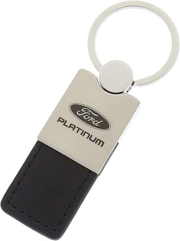 AU-TOMOTIVE GOLD Duo Leather Key Chain for Ford Platinum (Black) in Saudi Arabia