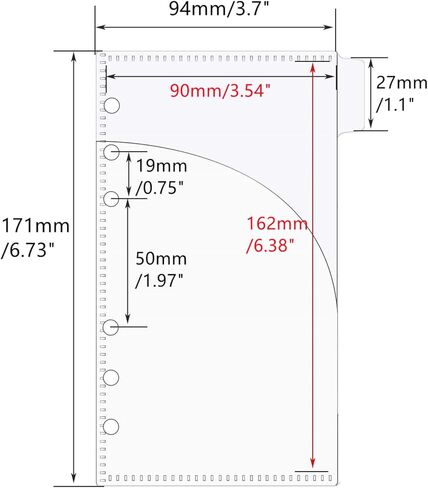 Mogoostry A6 Binder Pocket Cash Envelope 6-Tab Plastic Binder Dividers with 2 Pockets for 6 Ring A6 Binder Sheet Protector Pouch Binder Folder Organizer (Blue - 6 Sheets) in Kuwait