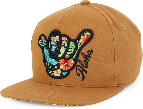 Trendy Apparel Shop Hibiscus Hawaiian Tropical Floral Aloha Embroidered Snapback Cap in Saudi Arabia