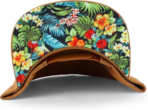 Trendy Apparel Shop Hibiscus Hawaiian Tropical Floral Aloha Embroidered Snapback Cap in Saudi Arabia