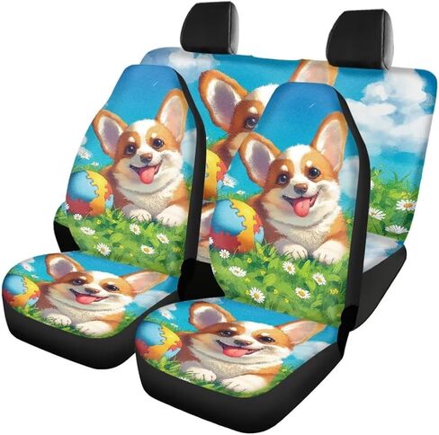 Car Seat Covers Full Set Highland Cow Print Easy to Install Cover Set Car Seat Protectors Automotive Interior Cover for Car Truck Van SUV in Kuwait