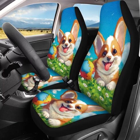 Car Seat Covers Full Set Highland Cow Print Easy to Install Cover Set Car Seat Protectors Automotive Interior Cover for Car Truck Van SUV in Kuwait