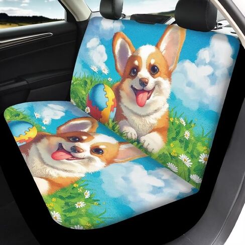 Car Seat Covers Full Set Highland Cow Print Easy to Install Cover Set Car Seat Protectors Automotive Interior Cover for Car Truck Van SUV in Kuwait