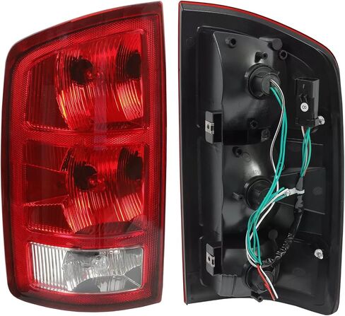 For 2002 2003 2004 2005 2006 Dodge Ram Tail Lights w/Bulbs Halogen Assembly for 02-06 Ram 1500, 03-06 Ram 2500 3500 Taillights Rear Brake Rear Lamps, Driver + Passenger Side CH2801165 CH2800165 in Saudi Arabia