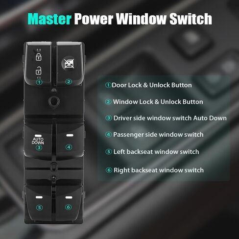 Master Power Door Lock Window Control Switch for 2011-2015 Hyundai Elantra, Front Left Driver Side Power Window Controller Switch 93570-3X000 in Saudi Arabia