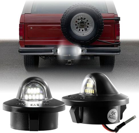 USR 90-96 F150 Pickup Light Light-مصابيح الذيل الخلفية الزوجية (يسار + يمين)-متوافقة مع الشاحنة الفائقة Superduty 1990-1996 Ford F-150 / F250 / F350 و 90-96 Bronco-جميع الطرز (العدسة الحمراء الداكنة الداكنة) in Saudi Arabia