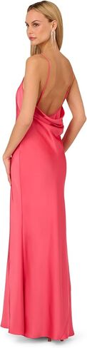 Adrianna Papell Women's Women's Satin Long Dress in Kuwait