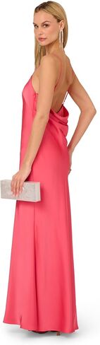 Adrianna Papell Women's Women's Satin Long Dress in Kuwait