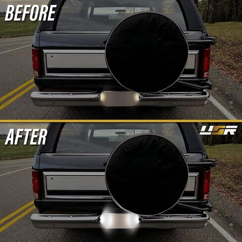 USR 90-96 F150 Pickup Light Light-مصابيح الذيل الخلفية الزوجية (يسار + يمين)-متوافقة مع الشاحنة الفائقة Superduty 1990-1996 Ford F-150 / F250 / F350 و 90-96 Bronco-جميع الطرز (العدسة الحمراء الداكنة الداكنة) in Saudi Arabia