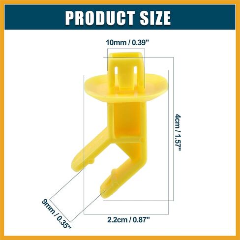 Hood Prop Rod Clip Retainer Fit for Ford Focus Escape - حزمة من استبدال أصفر واحد in Saudi Arabia