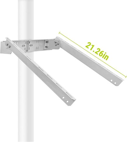 Newpowa Universal Solar Panel Heavy Duty Double Arm Pole Wall Mount for 40W-100W Slim Single Module at an tilt Angle from 0-90° in Kuwait