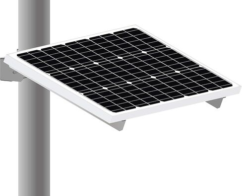 Newpowa Universal Solar Panel Heavy Duty Double Arm Pole Wall Mount for 40W-100W Slim Single Module at an tilt Angle from 0-90° in Kuwait