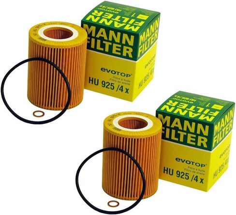 OEM Set 2 Engine Oil Filters for BMW E36 Z3 E39 E46 E60 E83 X3 325xi 528i L6 in Saudi Arabia