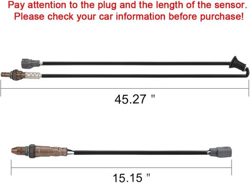JDMON 2PCS Oxygen O2 Sensor Upstream Downstream Replacement for 2014-2019 Toyota Corolla L4 1.8L Compatible with 234-4921, 2344921, 234-9140, 2349140 in Saudi Arabia