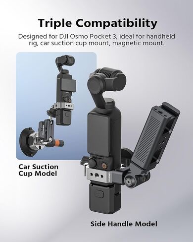 قفص سبيكة الألومنيوم لـ Osmo Pocket 3 ، متوافق مع الجيب 3 مع مقبض البطارية ومقبض 1/4 " in Kuwait