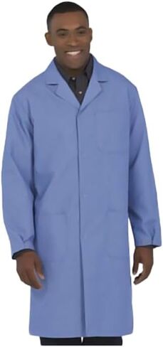 Worklon/Fashion Seal 473 -S Micro Stat ESD Leate Lenee Coat ، الأزرق ، الصغير - - كل منهما in Saudi Arabia
